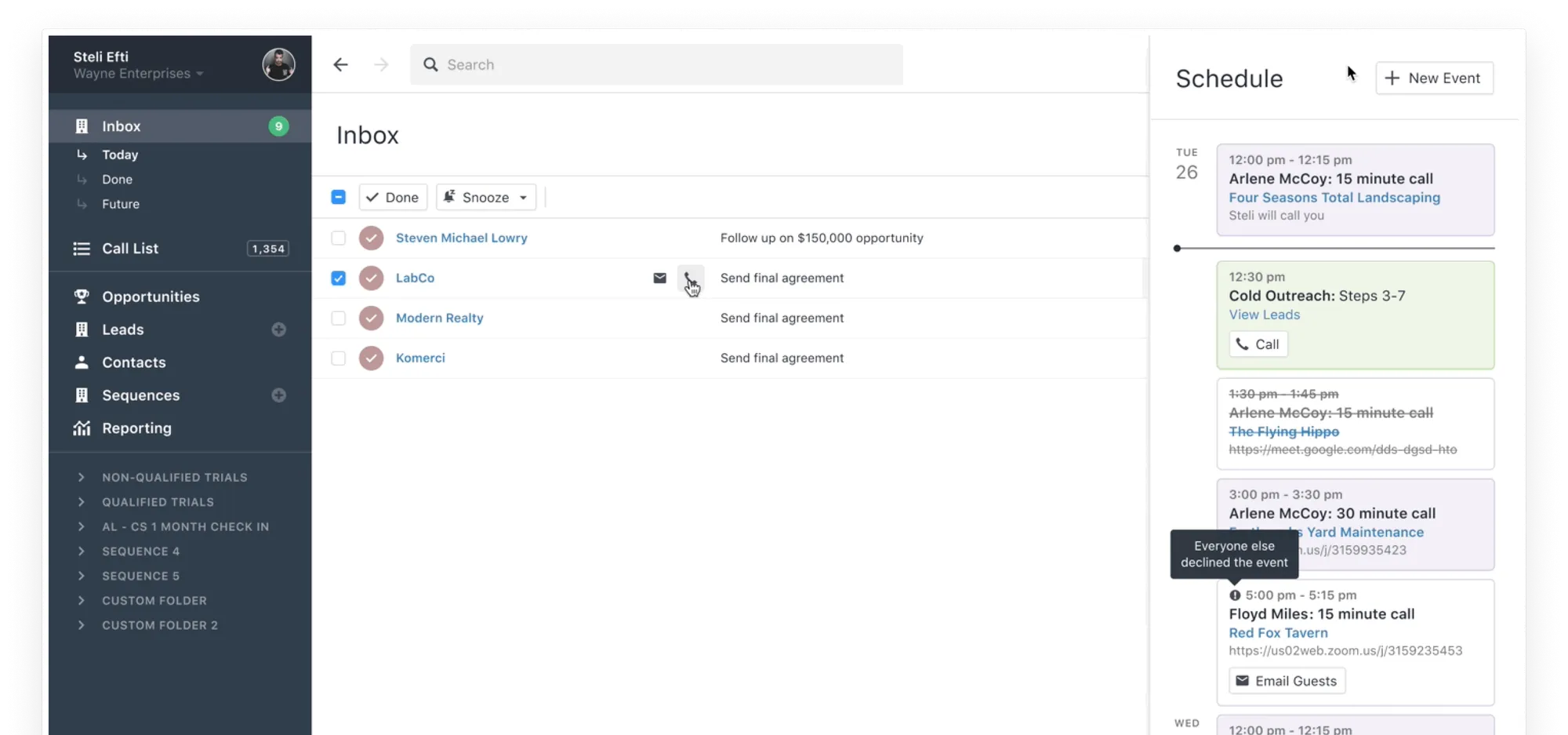 Higher-fidelity concept of the sequence interface